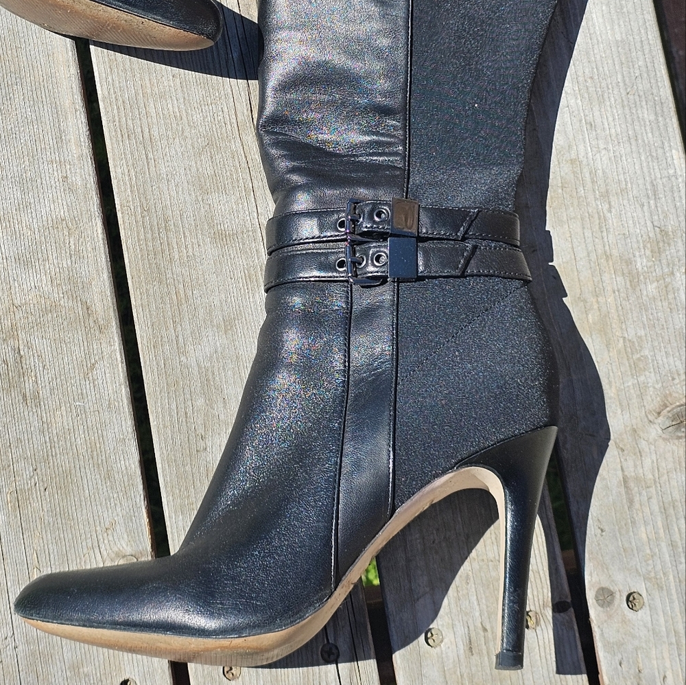 White House/ Black Market black stiletto boots - Picture 4 of 13